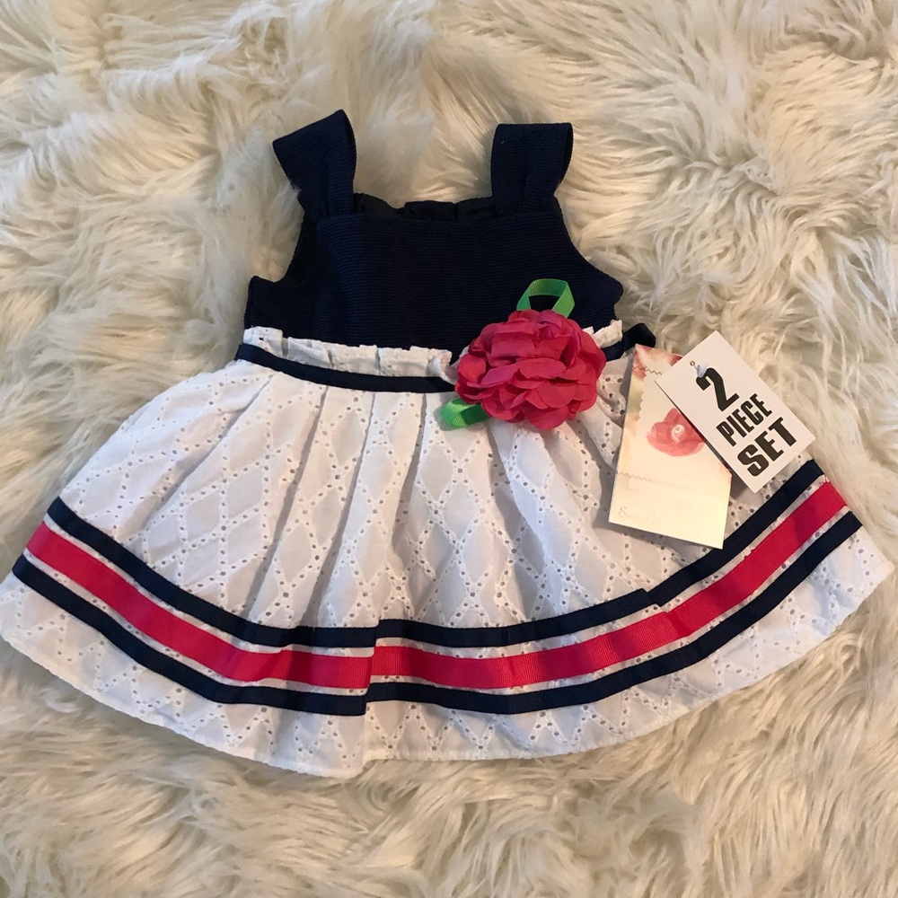 Sweet heart rose baby girl dress